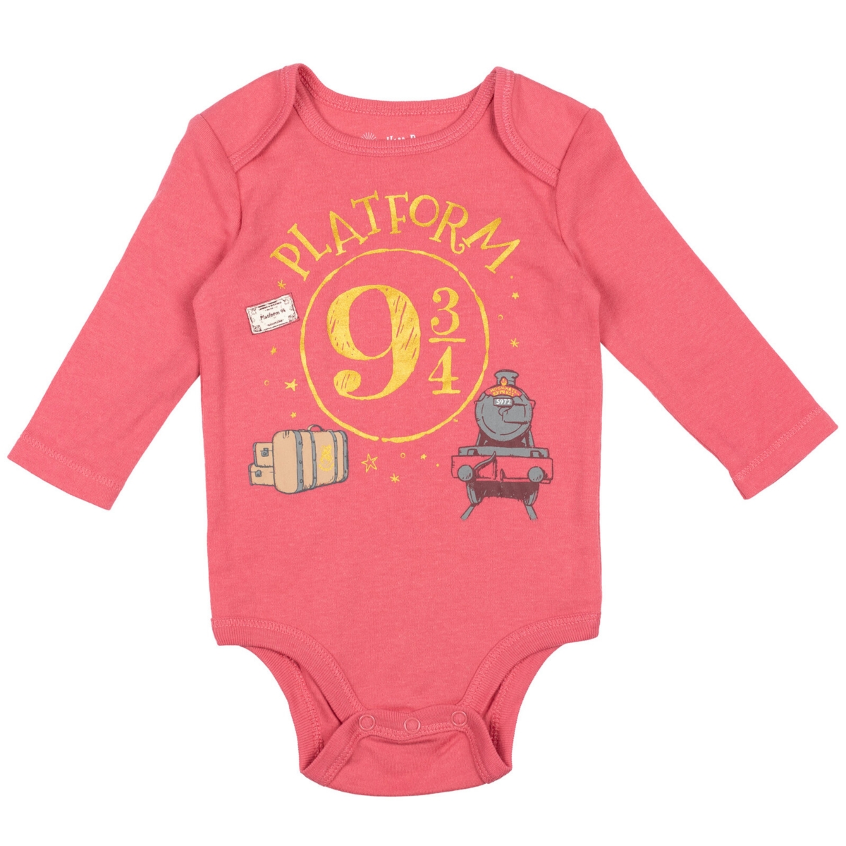 Harry Potter Baby Girls Baby 3 Pack Bodysuits Newborn to -/ pink / heather grey