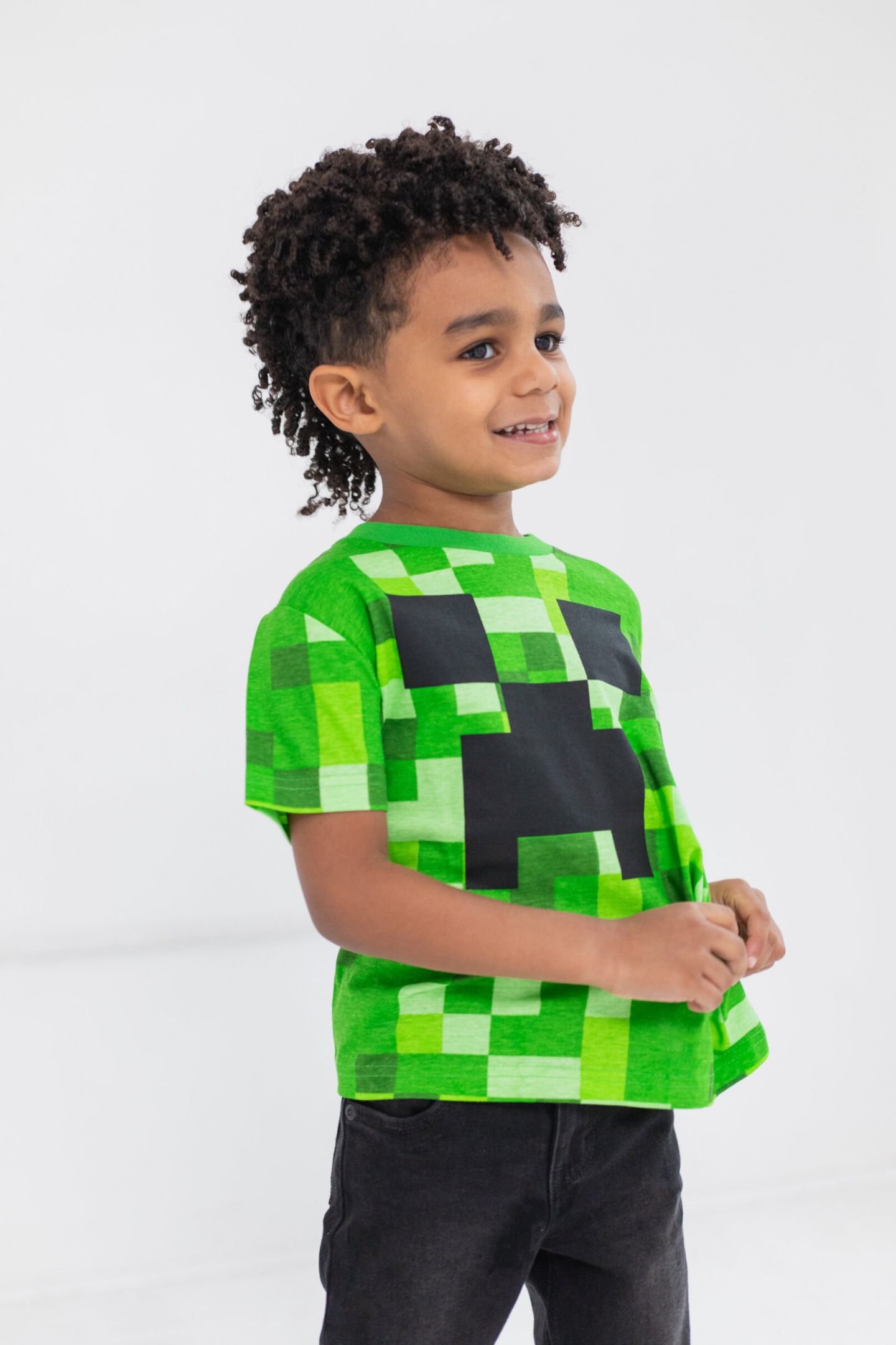 Футболки Minecraft 3 Pack T-Shirts для мальчиков, цвет: Зелёный / Чёрный — фото 5
