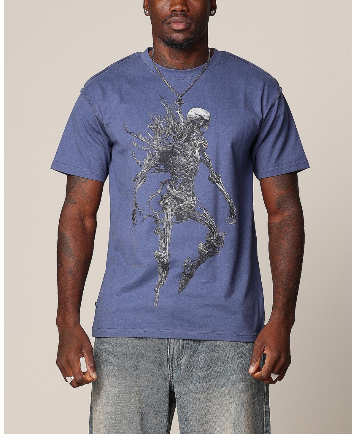 Men's Wraith Cut T-Shirt - Petrol blue