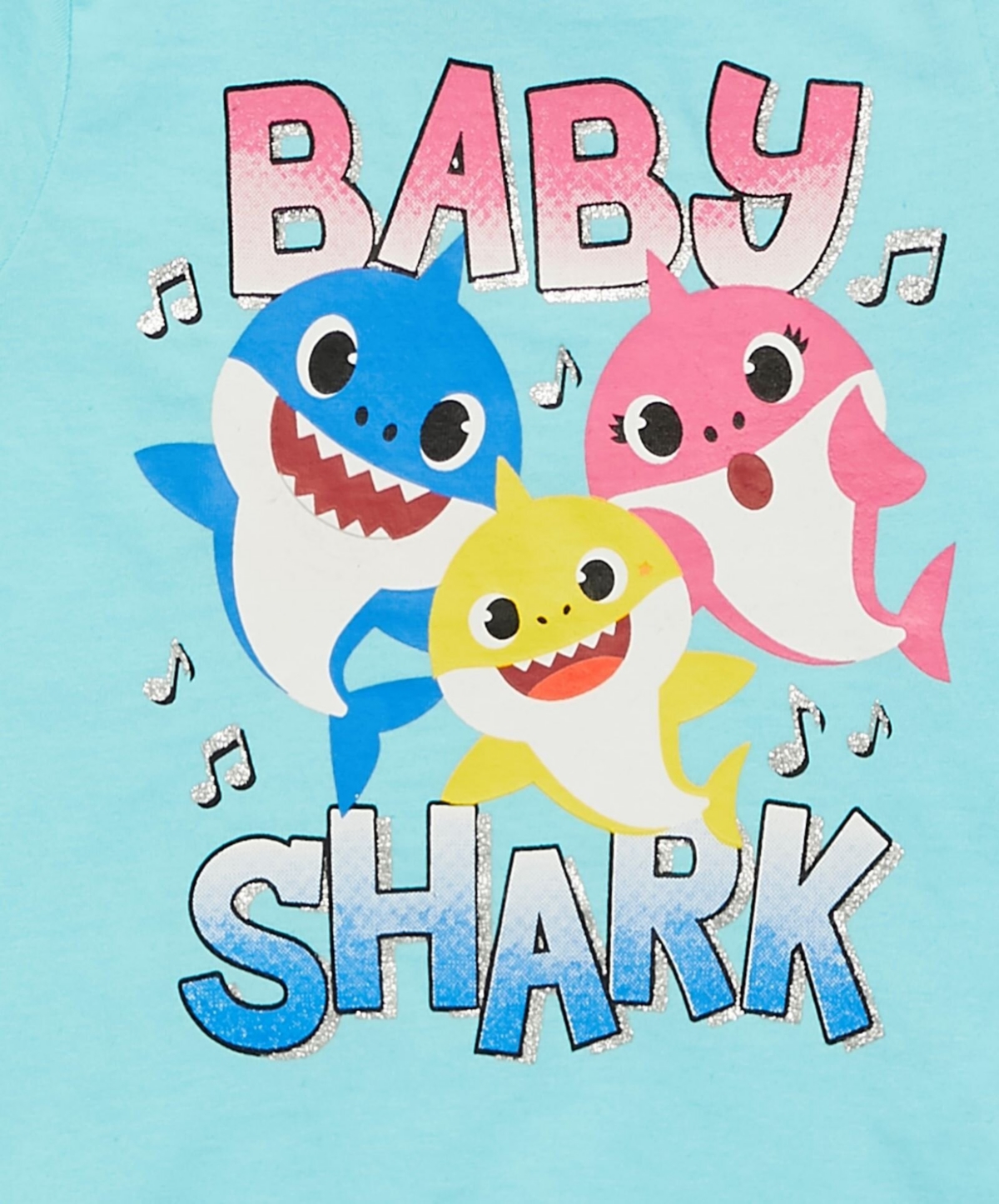 Pinkfong Toddler Girls Baby Shark [SizeRangeDescription1] 3 Pack Graphic T-Shirts [SizeDescription1] -/ yellow/ blue