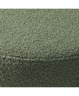 Mid-Century Modern Upholstered Sherpa Round Dining Chairs (Set of 4)