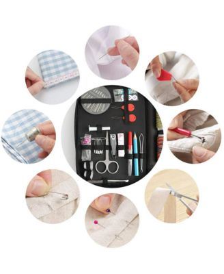 Sewing Kit with Notions Scissor Thread for Travel and Emergency