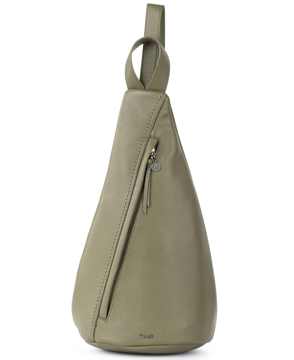 Women's Geo Sling Leather Backpack - Loden