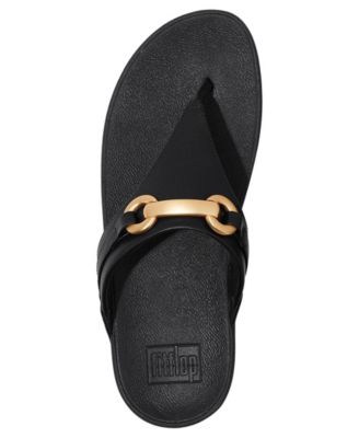 Women's Lulu Chunky Snaffle Leather Toe-Post Sandals
