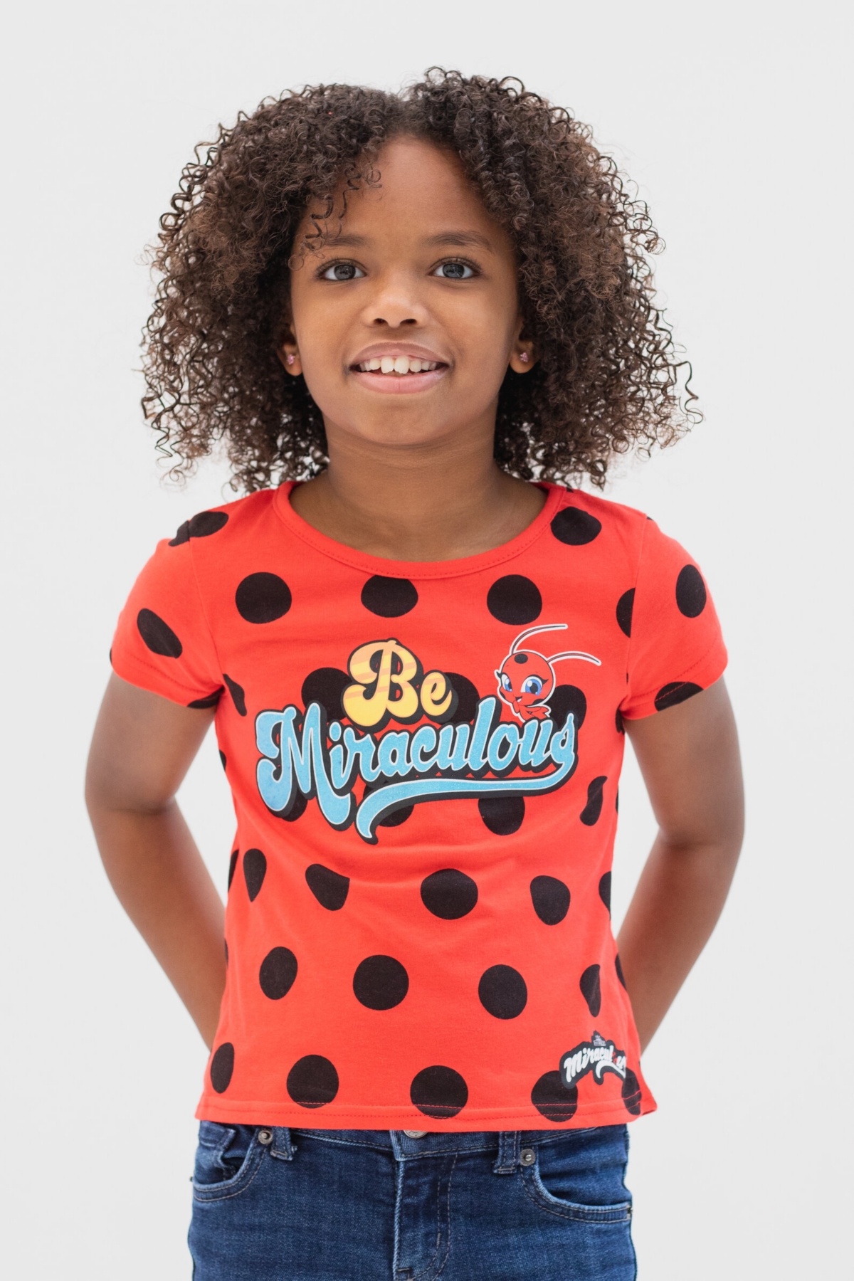 Miraculous Ladybug Cat Noir Rena Rouge Girls 2 Pack T-Shirts Toddler to Big Kid -red