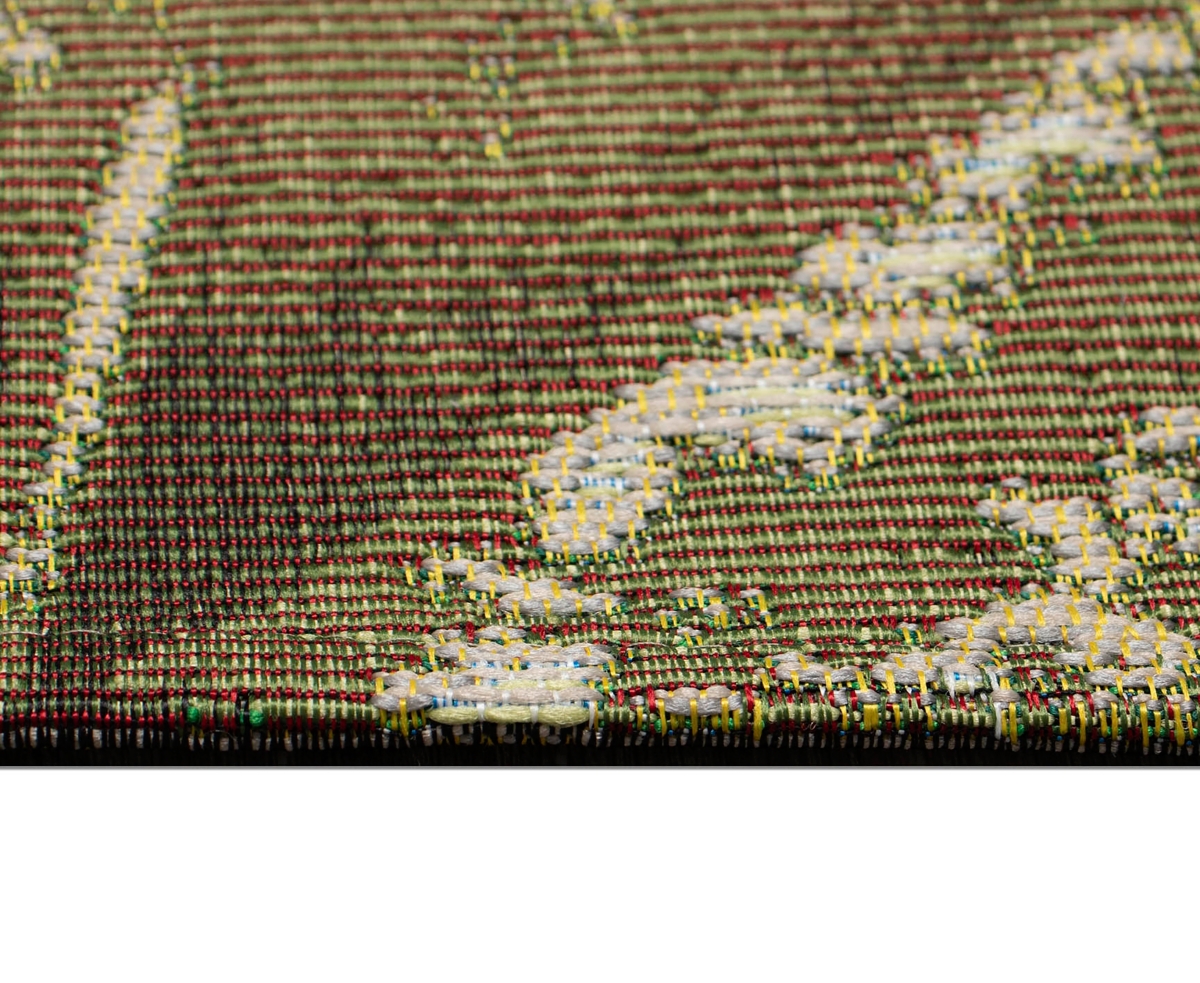 Liora Manne Marina Palm Fan 4'10"x7'6" Area Rug In Green