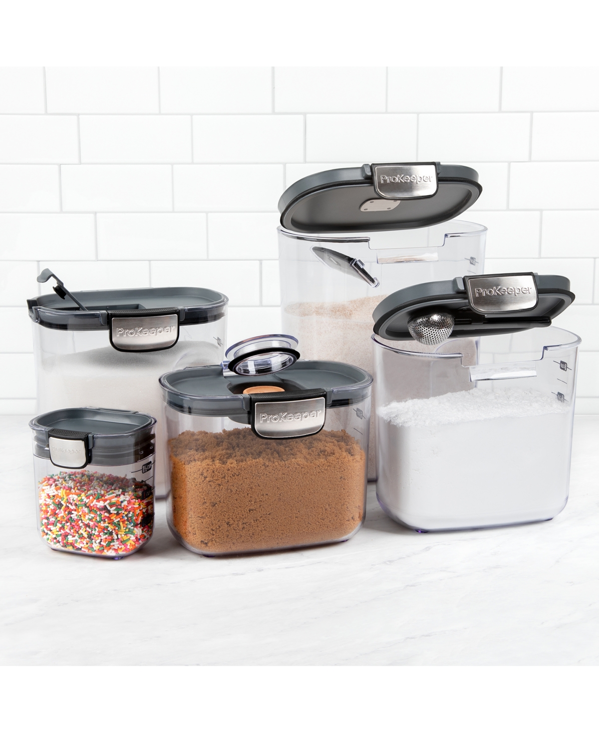 Prepworks Prokeeper+ 9-piece Professional Baker's Storage Set In No Color