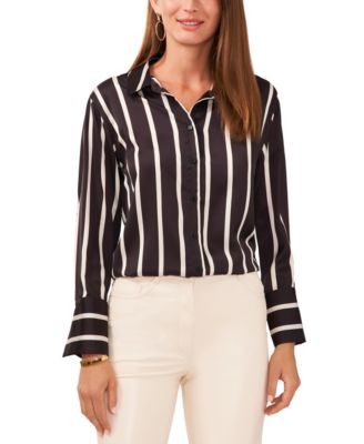 Vince Camuto - Women's Open-Cuff-Detail Button-Up Shirt