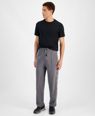 Hugo Boss - Men's Oversized Elastic Drawstring Racing Stripe Pants