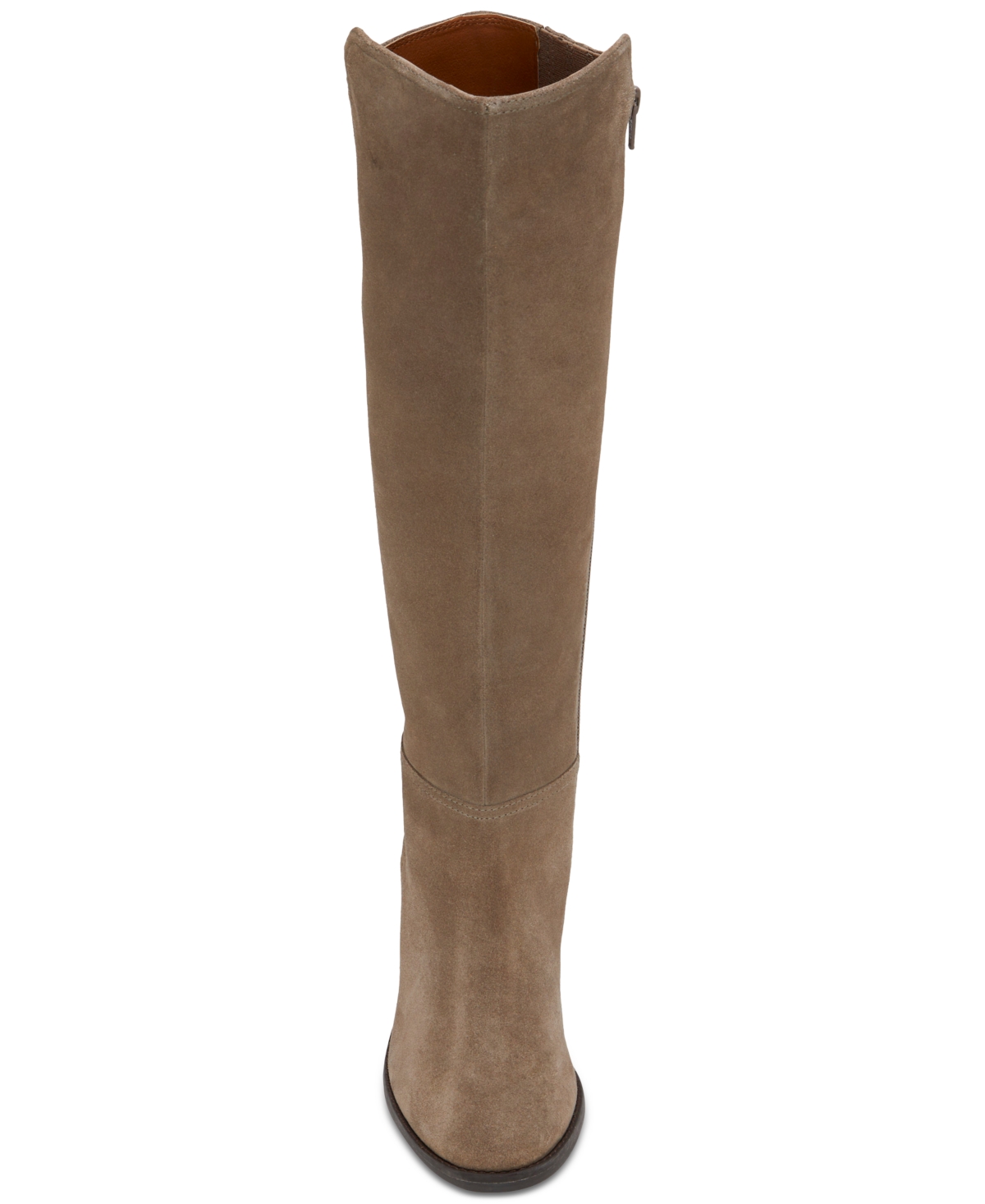 Shop Lucky Brand Women's Bonnay Extra Wide Calf Knee-high Dress Boots In Mink Suede