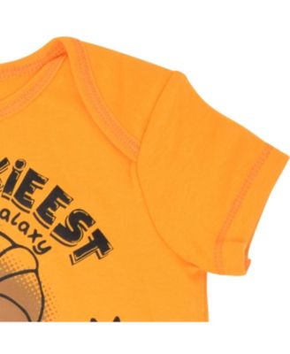 Baby Boys Chewbacca C-3PO R2-D2 Darth Vader Yoda 5 Pack Short Sleeve Bodysuits