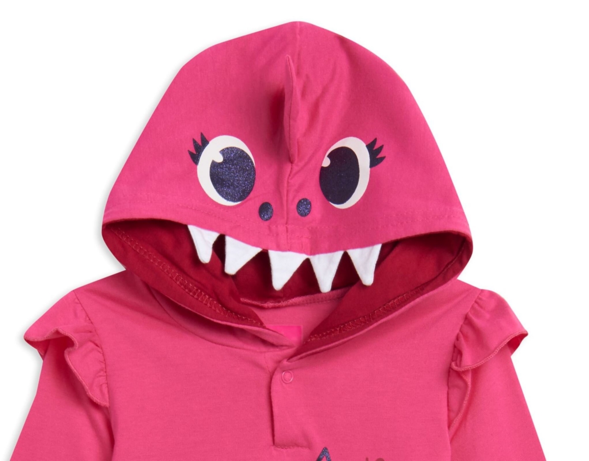 Pinkfong Baby Girls Baby Shark Pullover Cosplay Hoodie Legging Newborn to