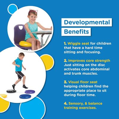 Antimicrobial Active Wiggle Cushion - Wiggle Seat - 33cm - With Handle