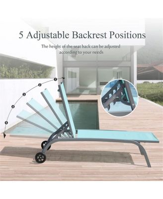 Outdoor Chaise Lounge Set