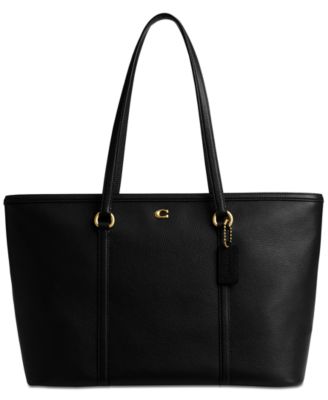 Coach - Large Black Leather Satchel online