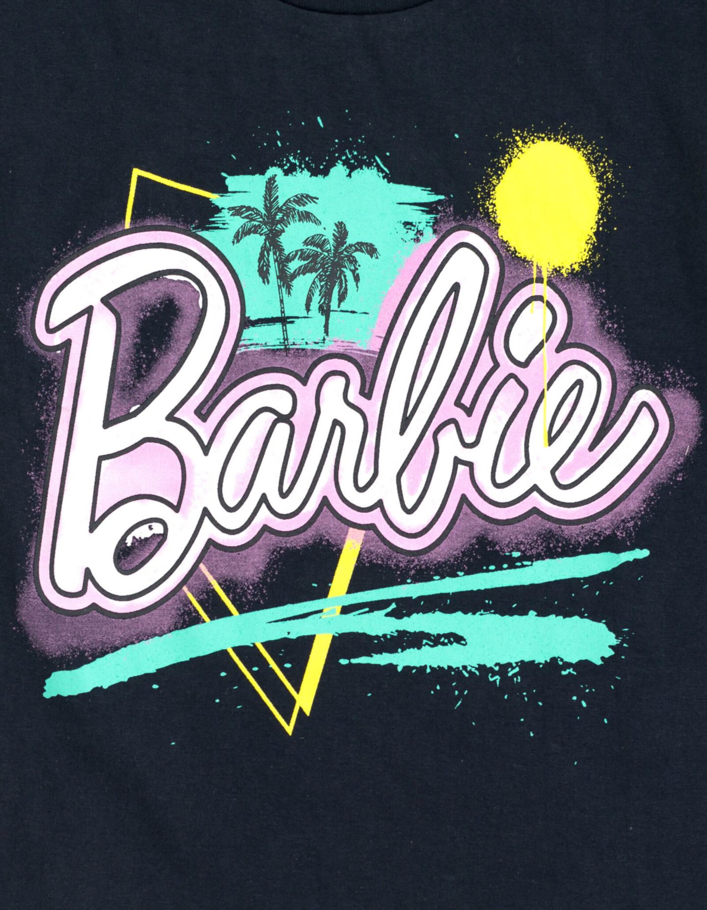 Детский комплект Barbie Toddler Girls 2-Piece T-Shirt and French Terry Shorts Set, цвет: Серый яркий розовый — фото 6