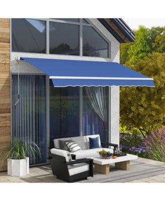 12' x 10' Retractable Awning Patio Awnings Sun Shade Shelter