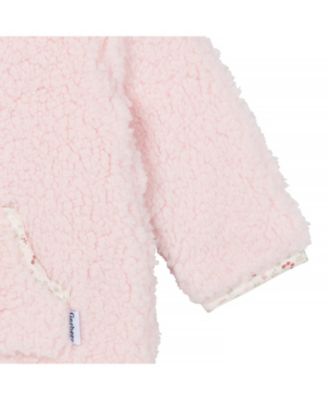 Baby Girls Fleece Romper with Half Zipper