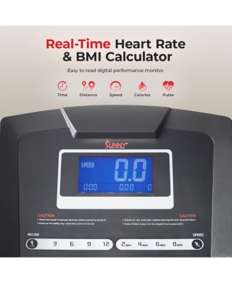 Premium Smart Treadmill with Auto Incline, Speed Buttons, Double Deck Technology, Digital Performance Display, BMI Calculator and Pulse Sensors