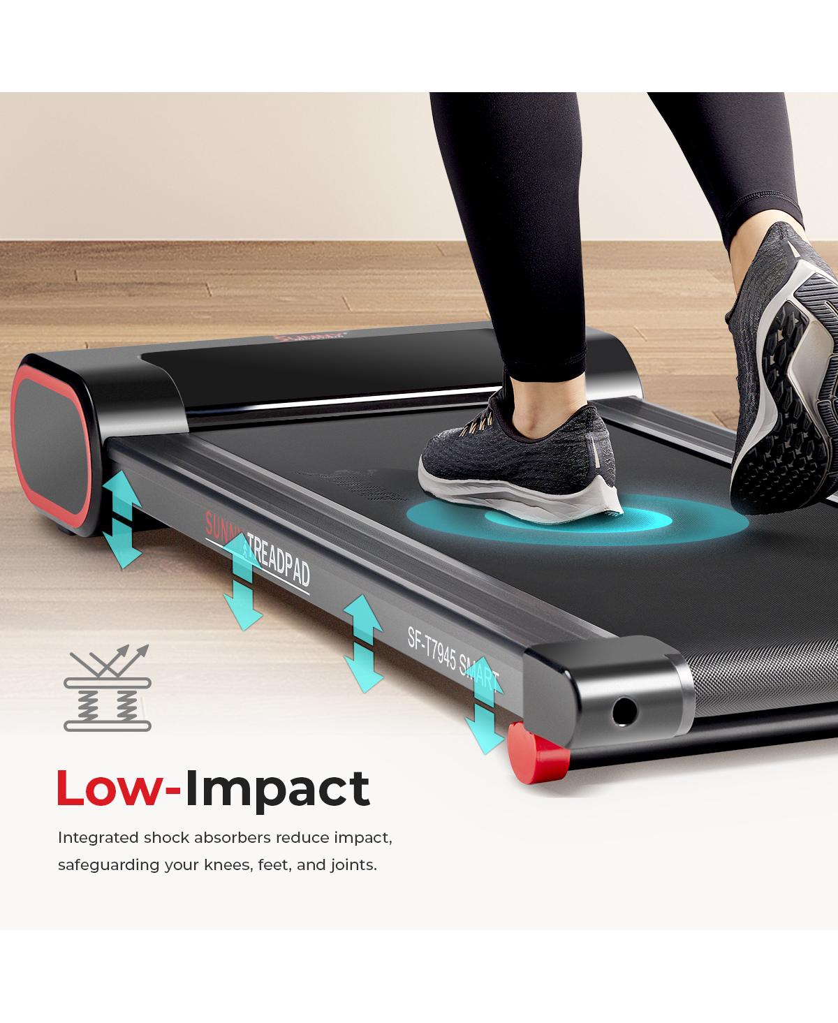 Sunny Health & Fitness Smart Slim Under Desk Walking Treadpad - Sf-T7945SMART