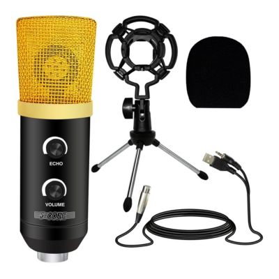 Podcast Equipment Bundle Professional Studio XLR Condenser Recording Microphone Kit for vocals
