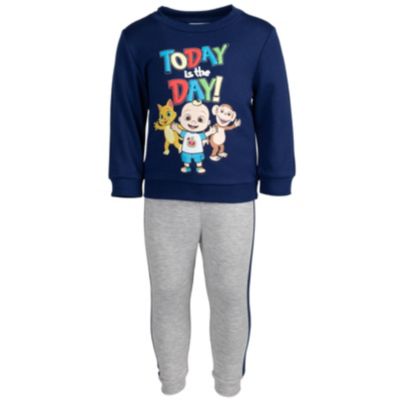 Baby Boys Fleece Pullover Sweatshirt and Pants Set
