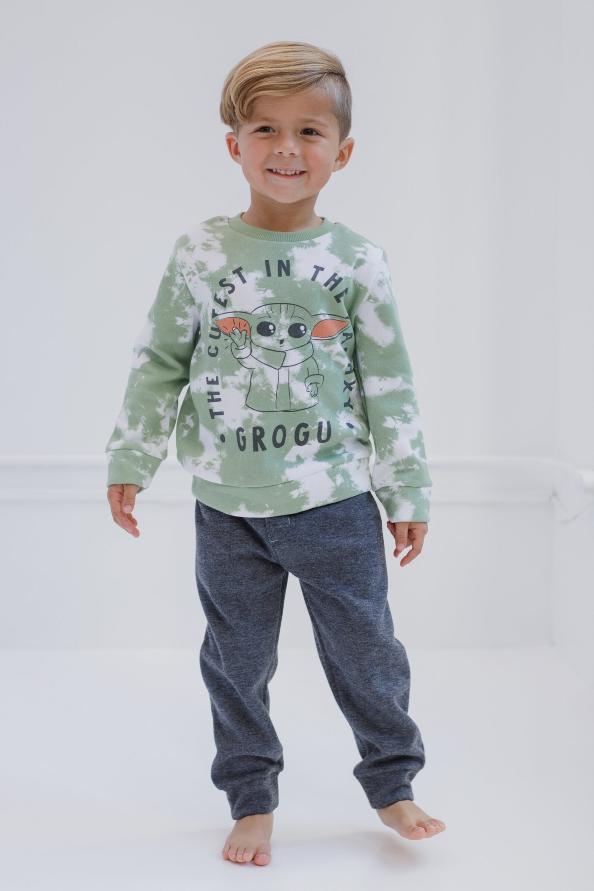 Starwars Boys Star Wars The Mandalorian The Sweatshirt and Pants Set to -/ grey
