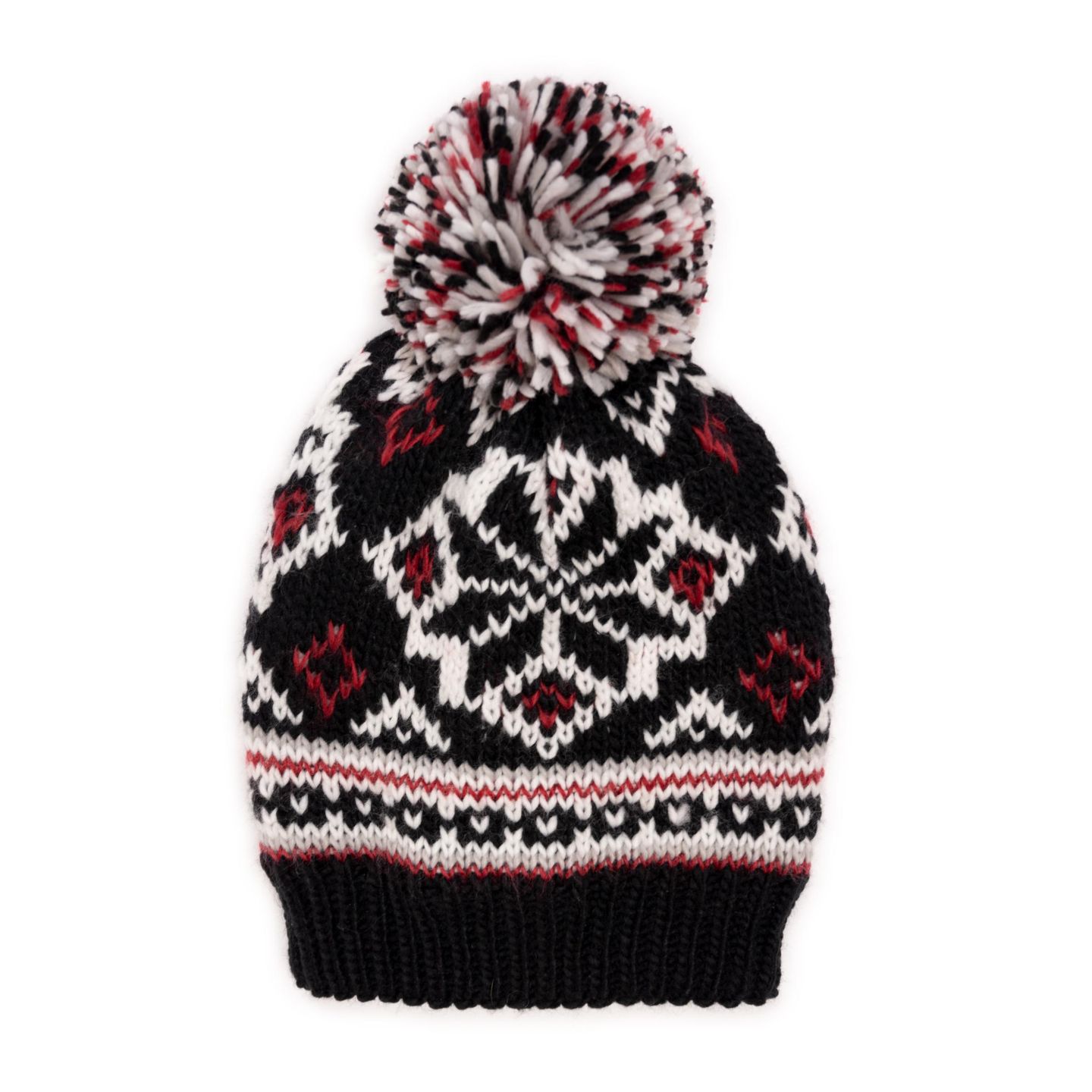 Женская шапка MUK LUKS Icelandic Patterned, цвет: Эбеновый — фото 1