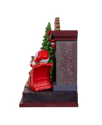 Peanuts Battery-Operated Musical Fireplace Table Piece, 6 Inches