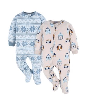 Baby Boys Baby Blanket Sleepers, 2-pack