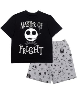 Nightmare Before Christmas Pajama Set – Jack Skellington 3-Piece (Shirt, Pants, Socks), Officially Licensed Disney