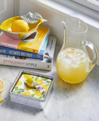 Lemon Beaded Napkin Box Set