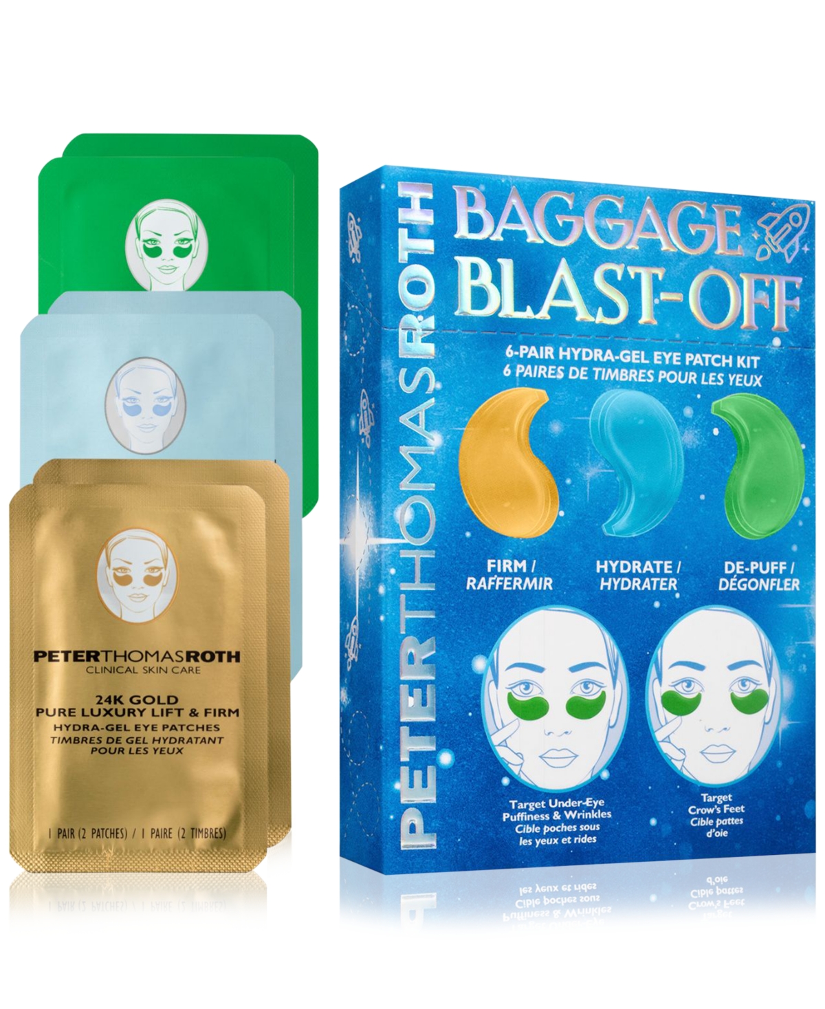Peter Thomas Roth 6-Pc. Baggage Blast-Off Hydra-Gel Eye Patch Set