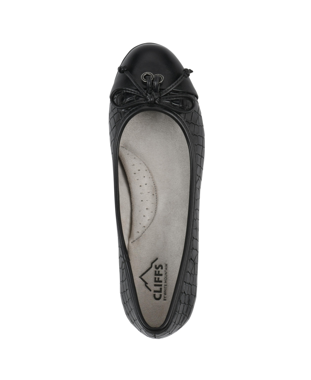 Shop Cliffs By White Mountain Women's Careen Ballet Flats In Black Smooth