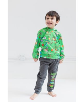 Toddler Boys Fleece Pullover Hoodie and Pants Outfit Set