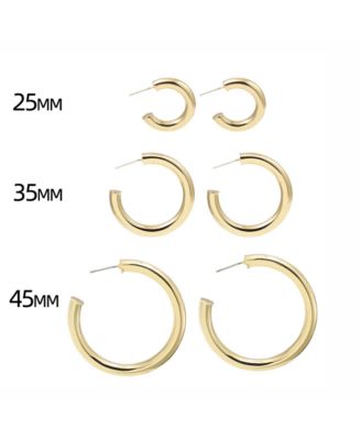 Bold and Beautiful Gold-Plated Hoops