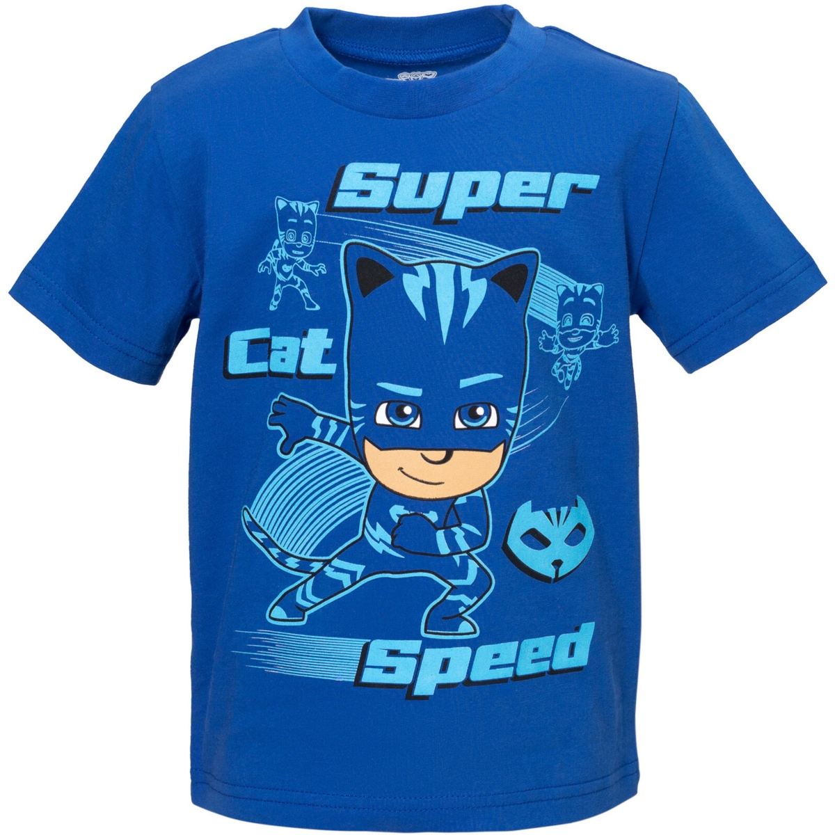 Pj Masks Boys Gekko Owlette Catboy T-Shirt and Mesh Shorts Outfit Set to -blue