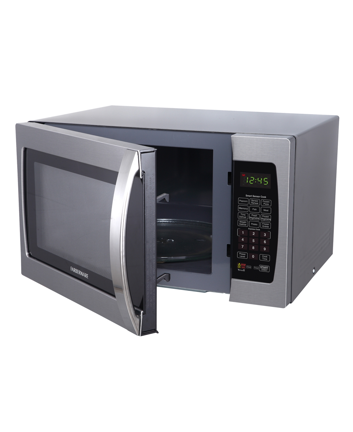 Farberware 1.3 Cu. Ft. Professional 1100-watt Microwave Oven With Sensor, Fmo13ahtbki In Silver