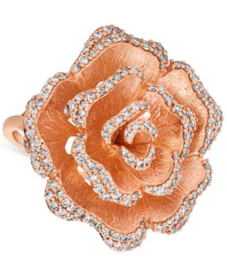 Nude Diamond™ Rose Statement Ring (1 ct. t.w.) in 14k Rose Gold