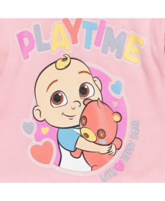 Toddler Girls JJ Baby Pullover Fleece Sweatshirt and Pants Set to