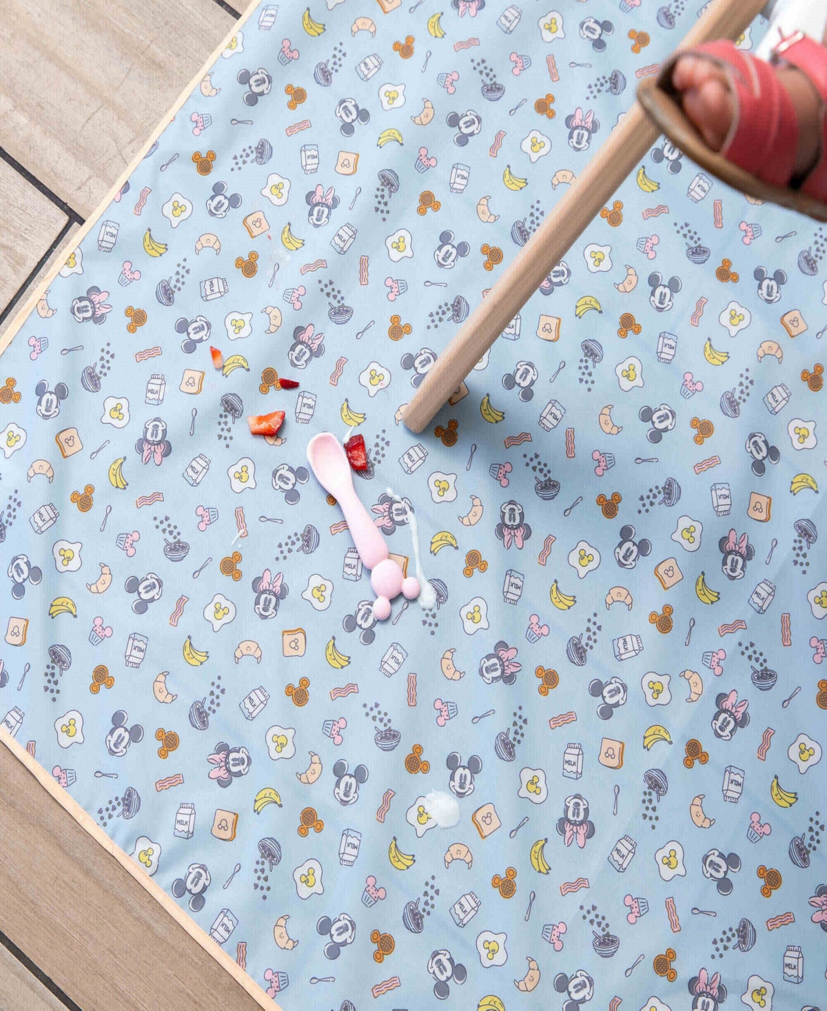 Bumkins Disney Brunch Bunch Waterproof Splat Mat, 42" X 42" In Blue