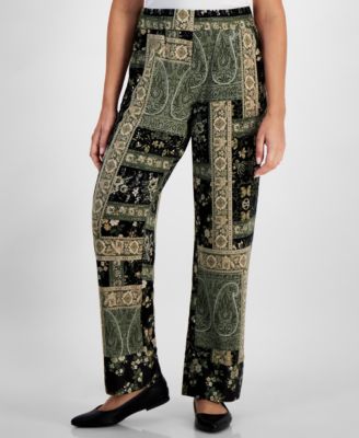 JM Collection - Petite Patchwork Dressing Pants