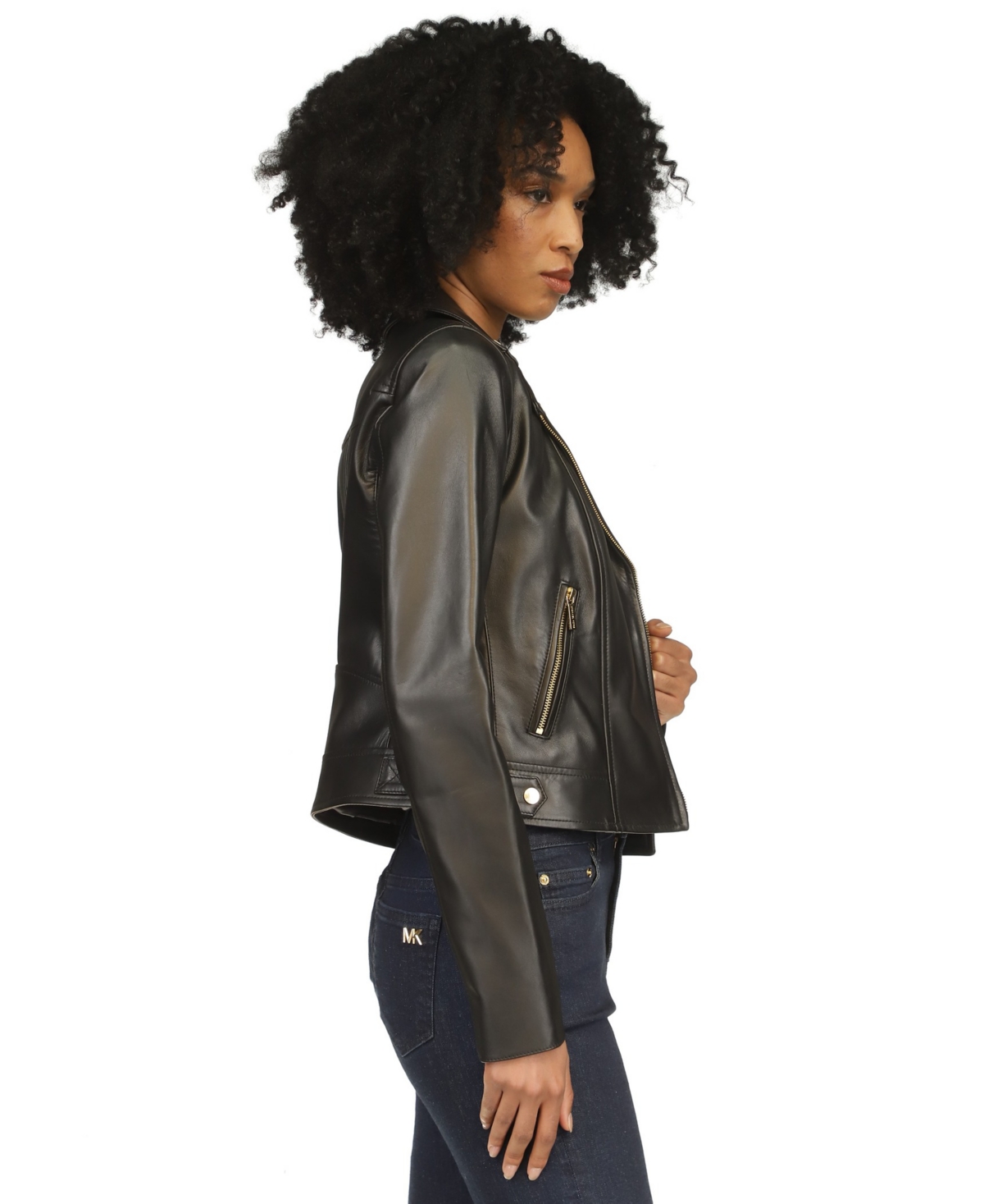 Michael Michael Kors Women's Leather Moto Jacket