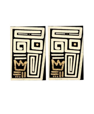 Swanky Designs Hand Painted Studs - Cream