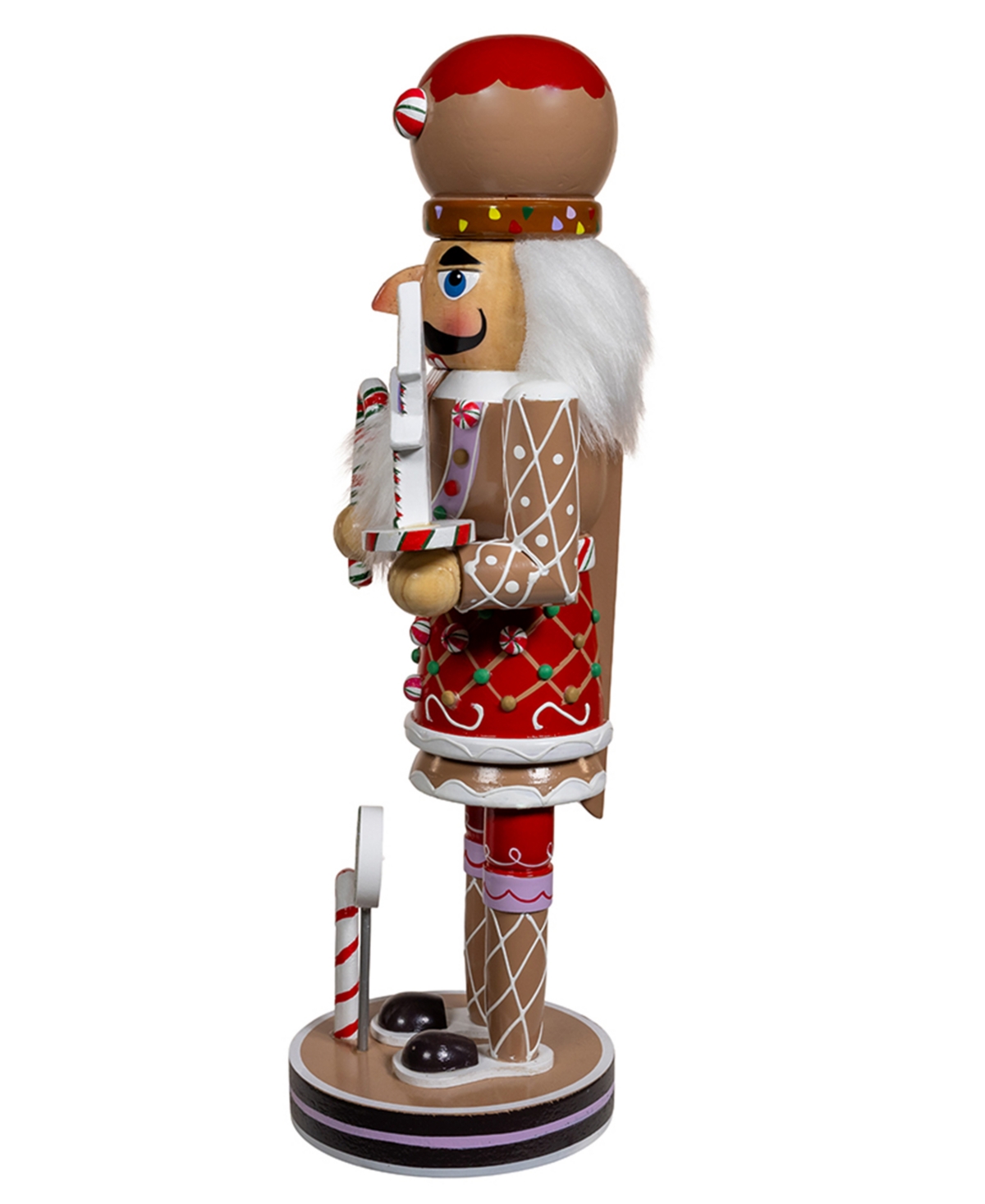 Kurt Adler 12-inch Gingerbread Nutcracker In Red