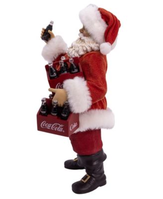 10.5-Inch Coca-Cola Santa Holding Two Six Packs Table Piece