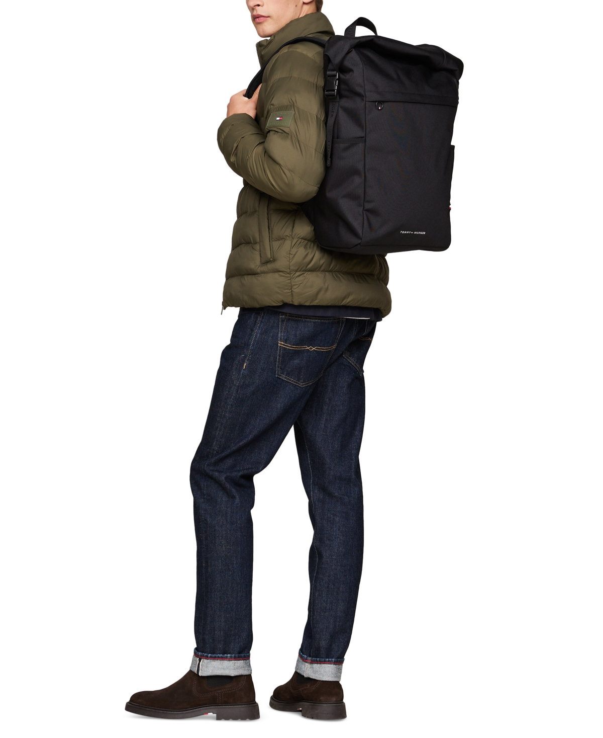 Tommy Hilfiger Men's Element Rolltop Bag In Black
