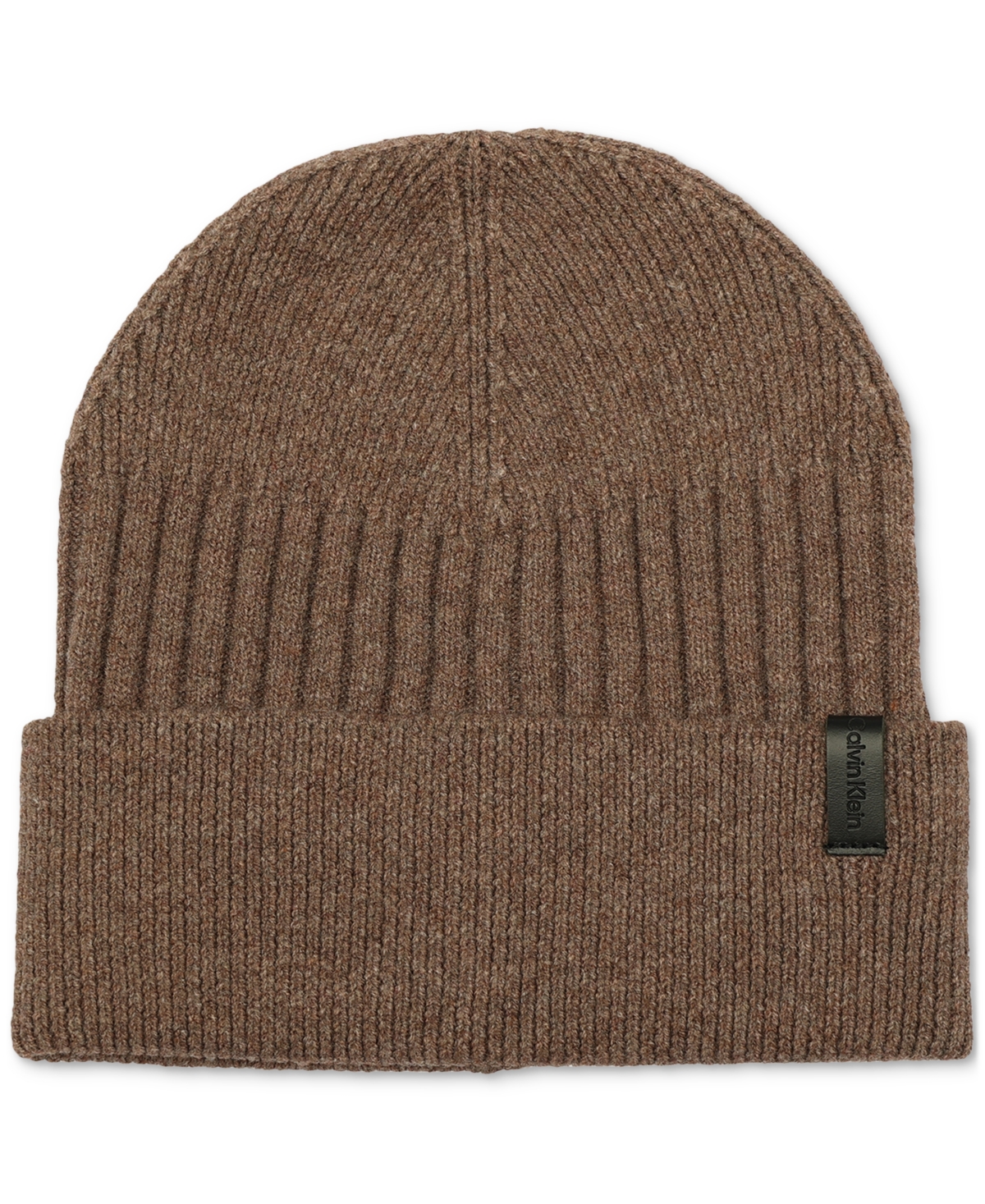 Calvin Klein Men's Mixed Stitch Beanie In Truffle