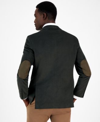 Men's Modern-Fit Solid Stretch Corduroy Elbow Patch Sport Coat