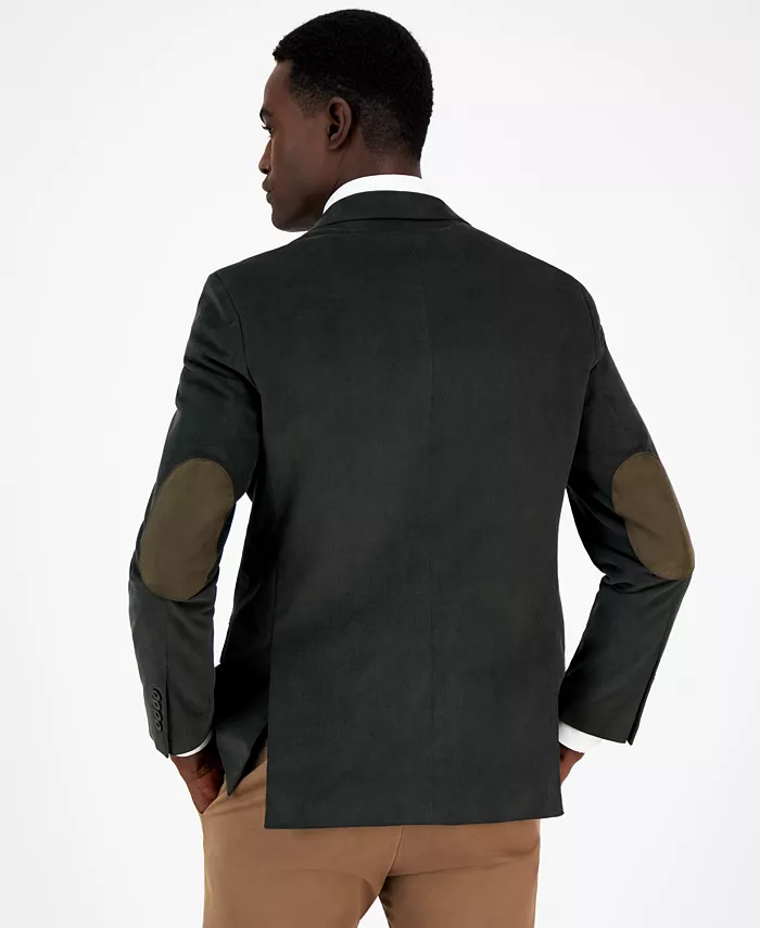 Men's Modern-Fit Solid Stretch Corduroy Elbow Patch Sport Coat - thumbnail 7